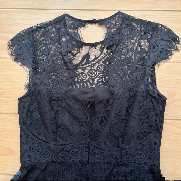 BB Dakota Black Lace Dress Size 0 - Picture 4 of 5
